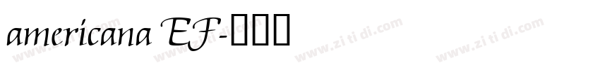 americana EF字体转换